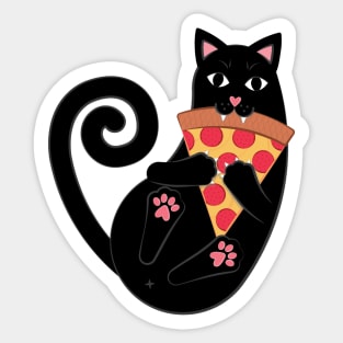 Pepperoni Pizza Cat Sticker